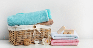ręczniki, pranie, czyste, naturalne
